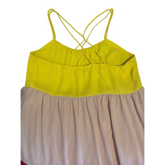 Express Maxi Dress Women’s Size Small, Tiered, Color block, Pink, Orange - Picture 5 of 10